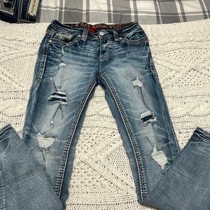Rock Revival Alaina Easy Skinny Jeans Size 28